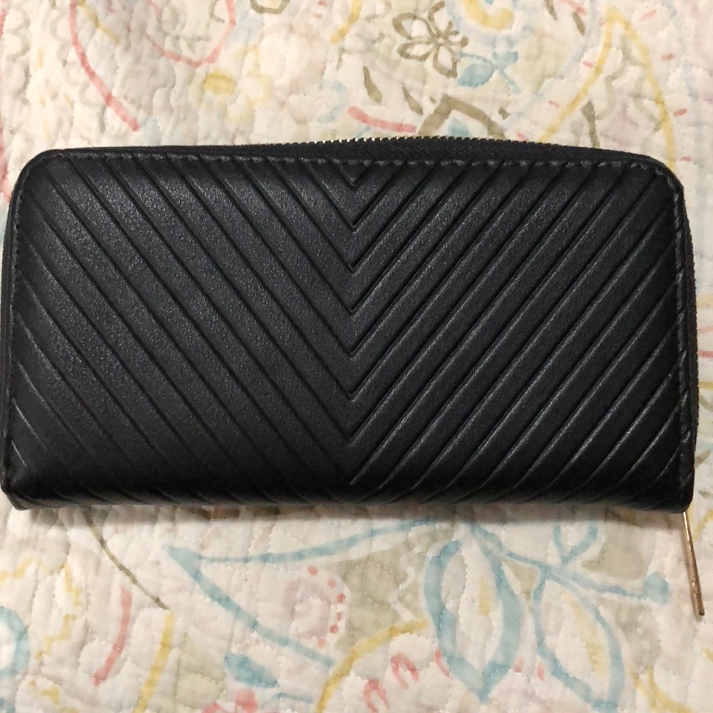 New black Vegan leather Wallet